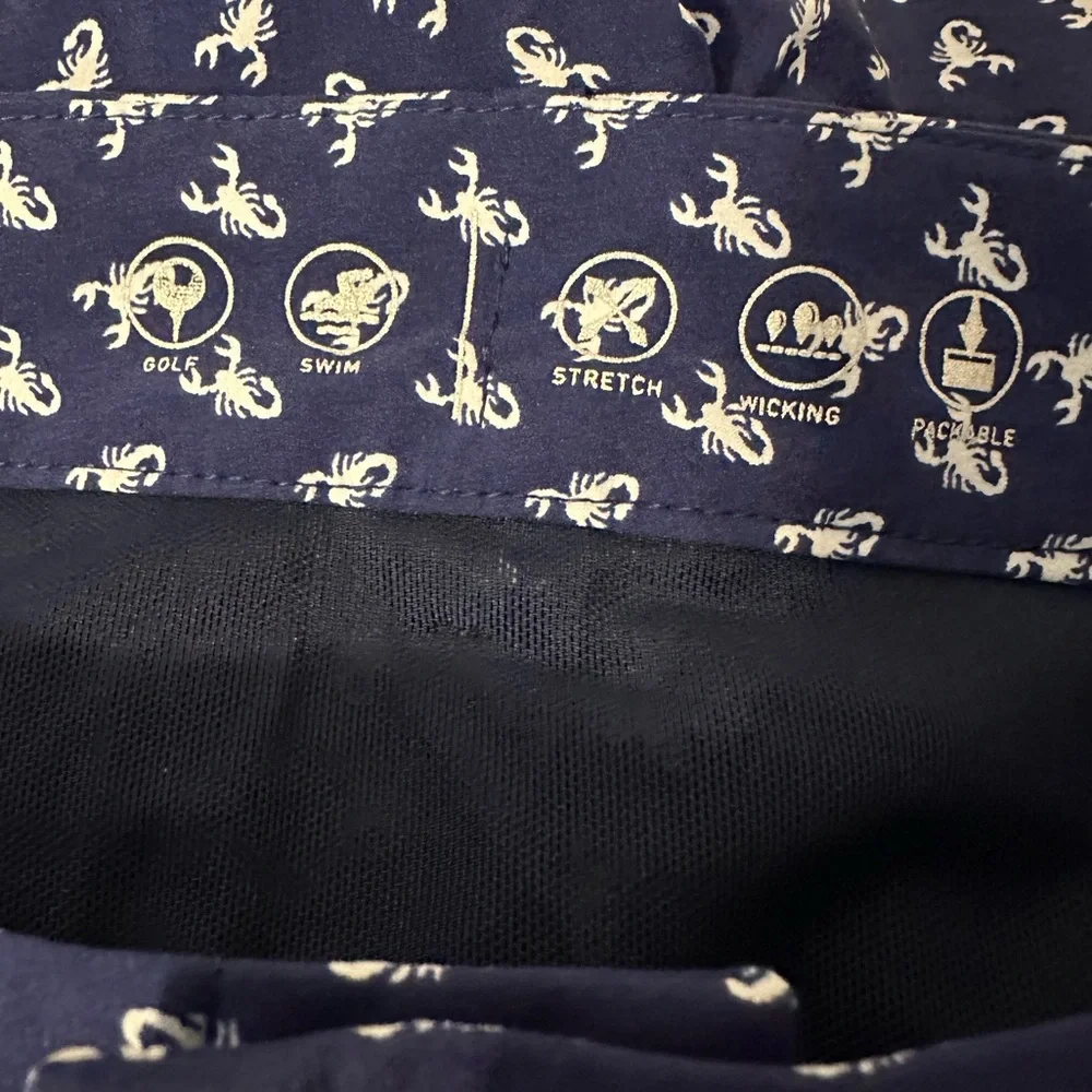 Polo Ralph Lauren Golf Swim Hybrid Shorts Scorpion Design - Picture 4 of 7